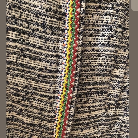 Maje Tweed Embellished Jacket Sz FR 36 - Picture 14 of 16